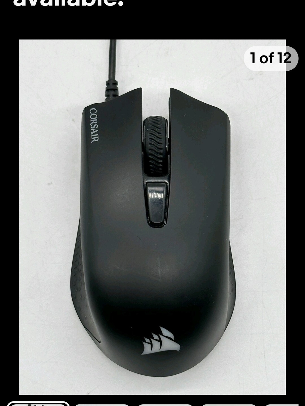 Corsair Harpoon Pro RGB Gaming Mouse Lightweight Design 12000 DPI Optical